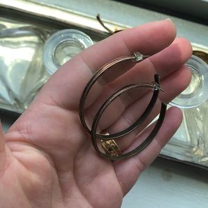 Anna beck rose gold PLATED sterling silver hoops